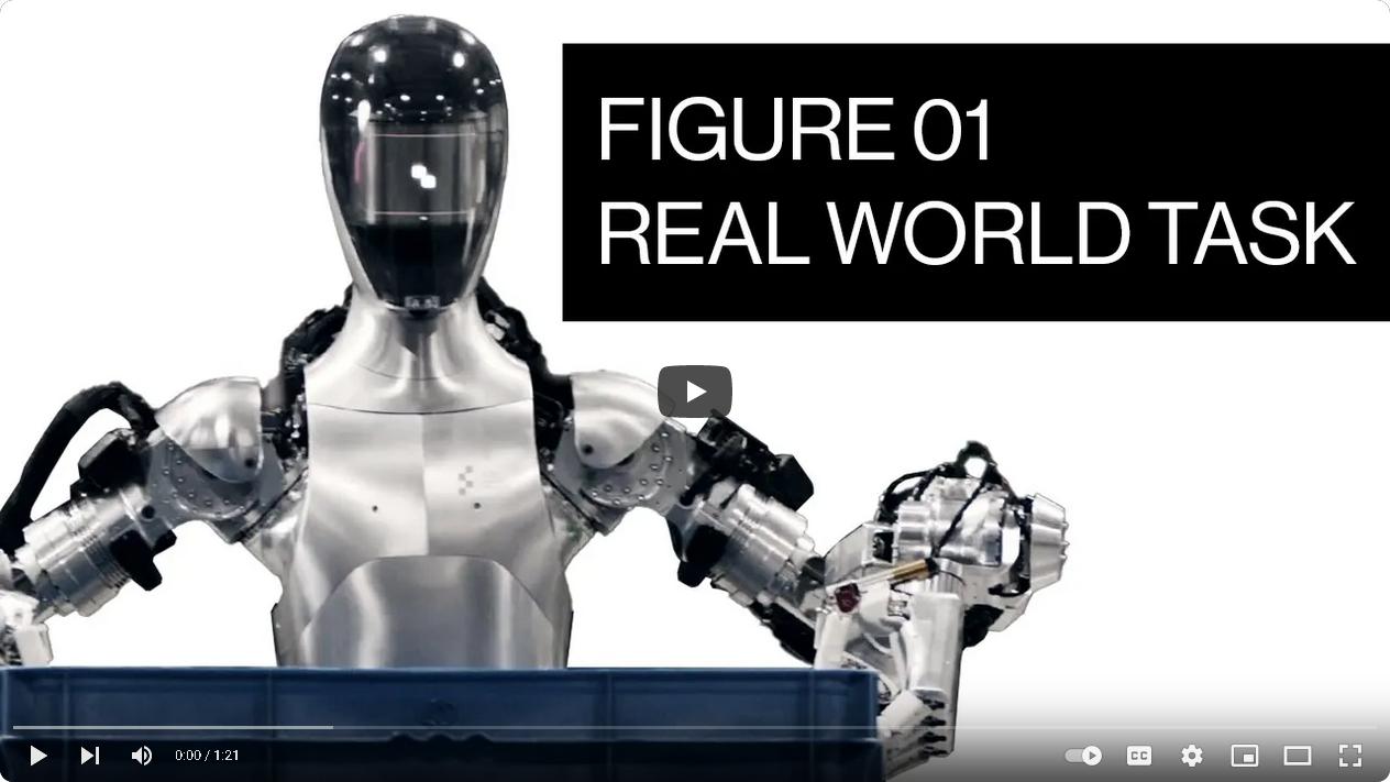 Video: Figure 01 humanoid trains for its first job assembling BMWs