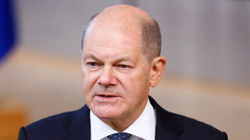 Germany’s Scholz Says He’ll Tell Biden It’s Time for Ukraine-Russia Peace Conference